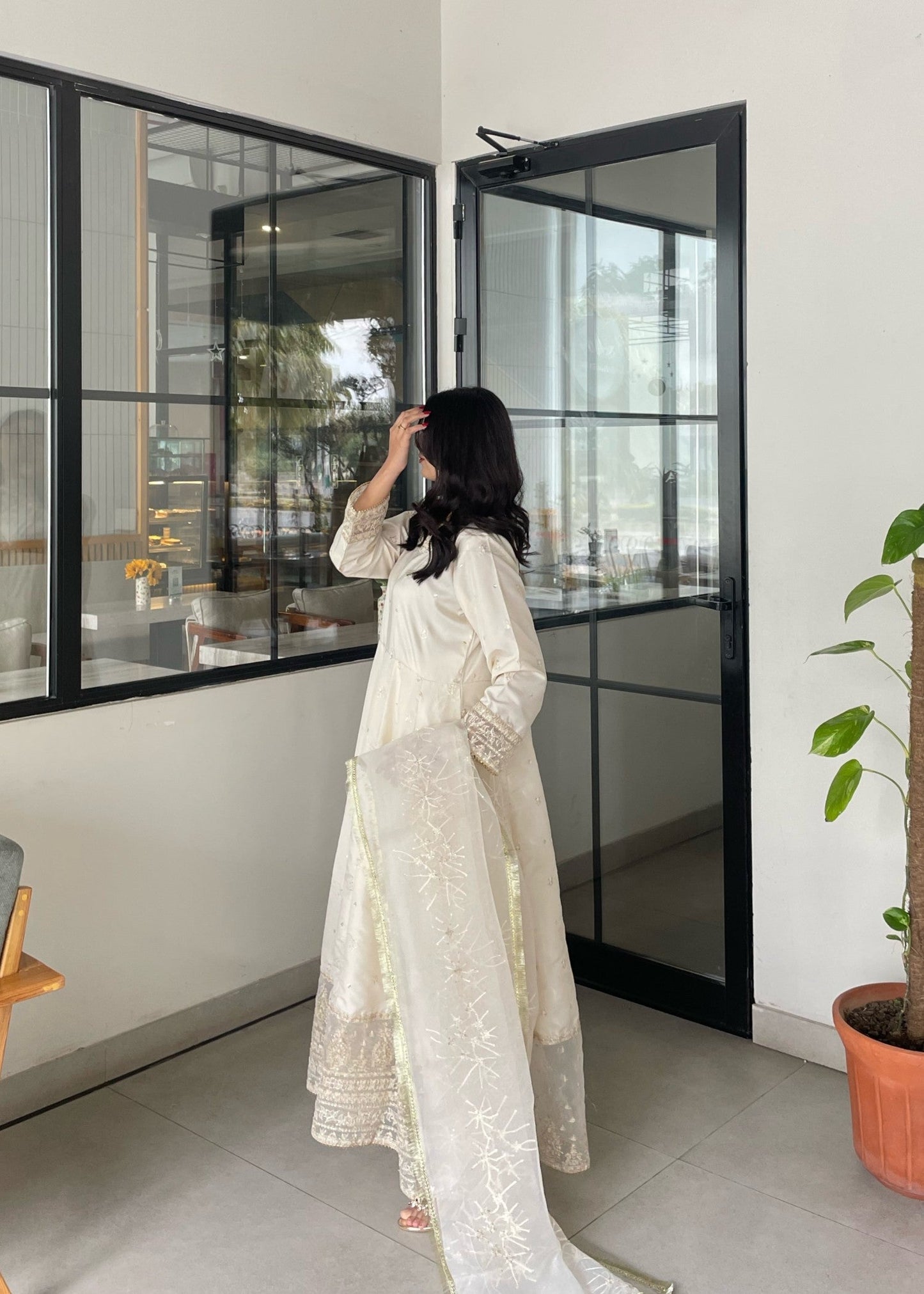 Ivory Bloom - 3pcs Kattan Silk