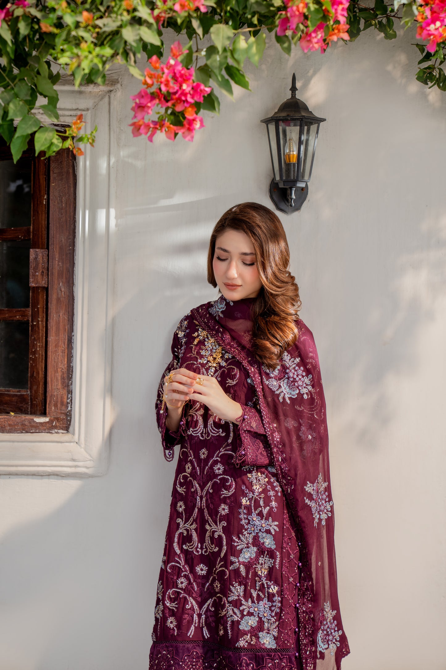 Alyrah - 3pcs Chiffon Kurta Set