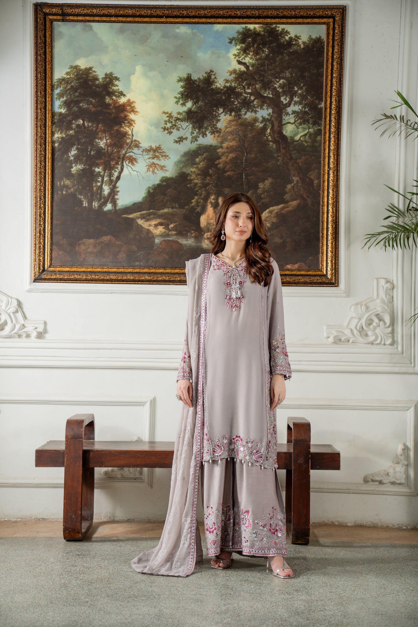 Maya - 3pcs Chiffon Kurta set