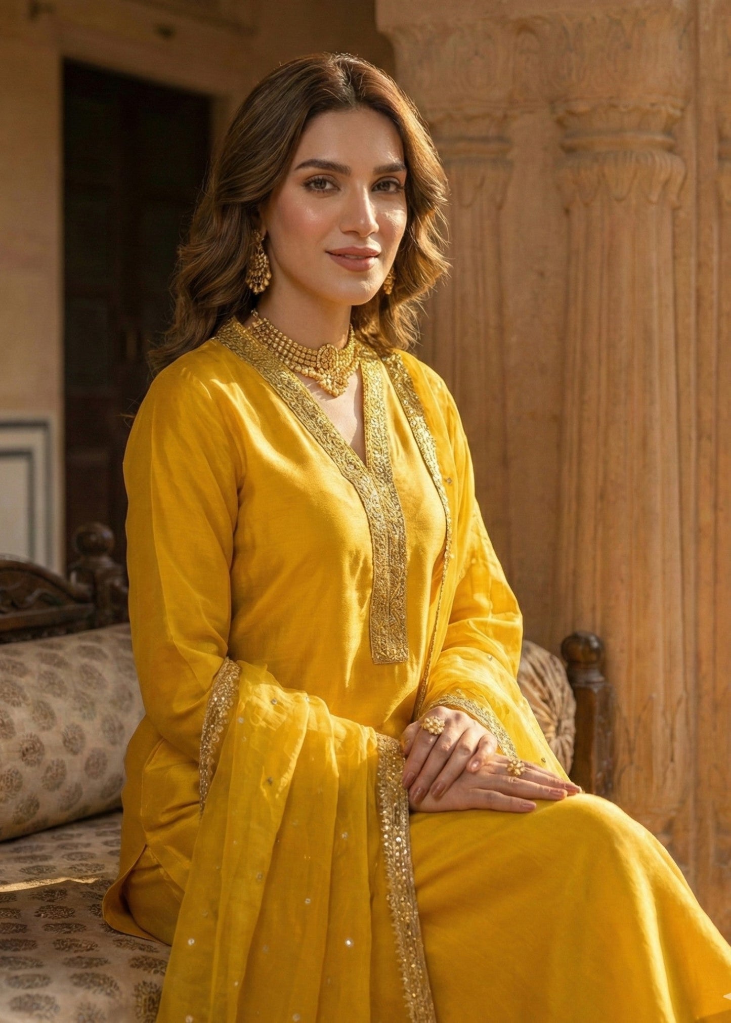 Sunehri | 3pcs Kattan Silk