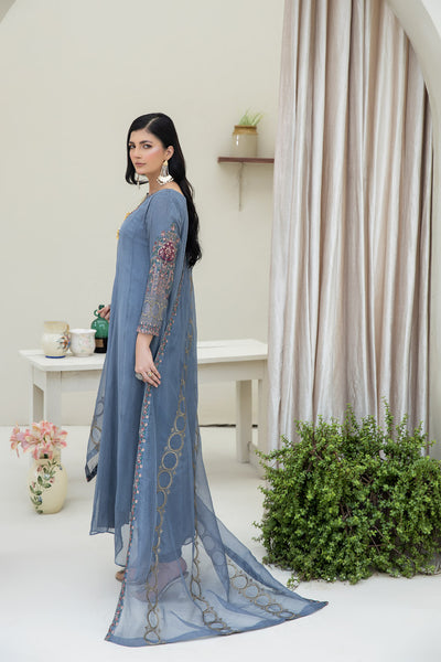 The Rose Radiance Grey - 3pc Chiffon