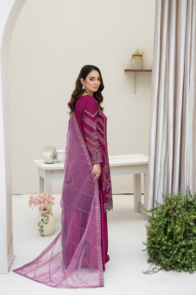 Graceful Magenta - 3pc Chiffon