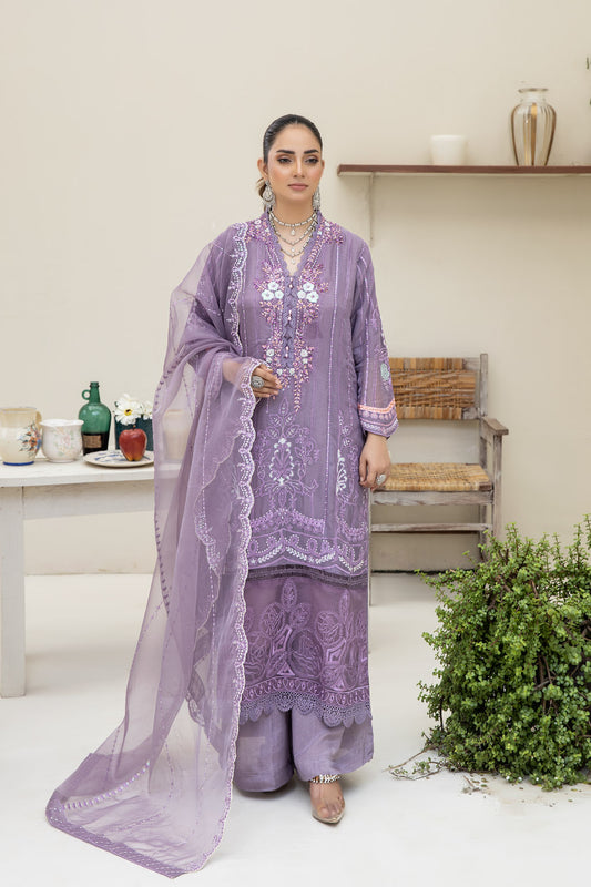 Gracious Lavender - 3pc Chiffon