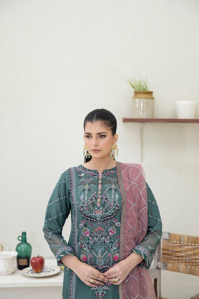 Royal Green - 3pc Chiffon