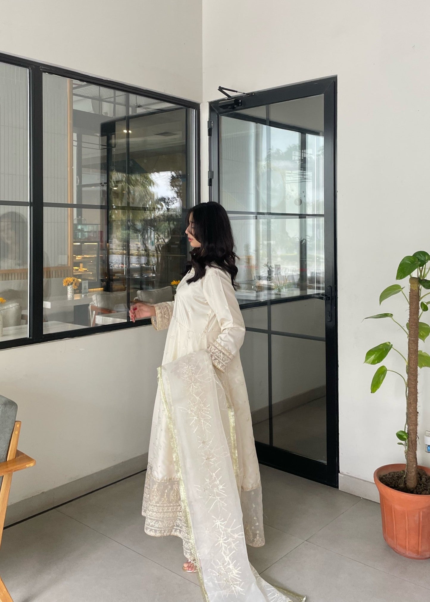 Ivory Bloom - 3pcs Kattan Silk