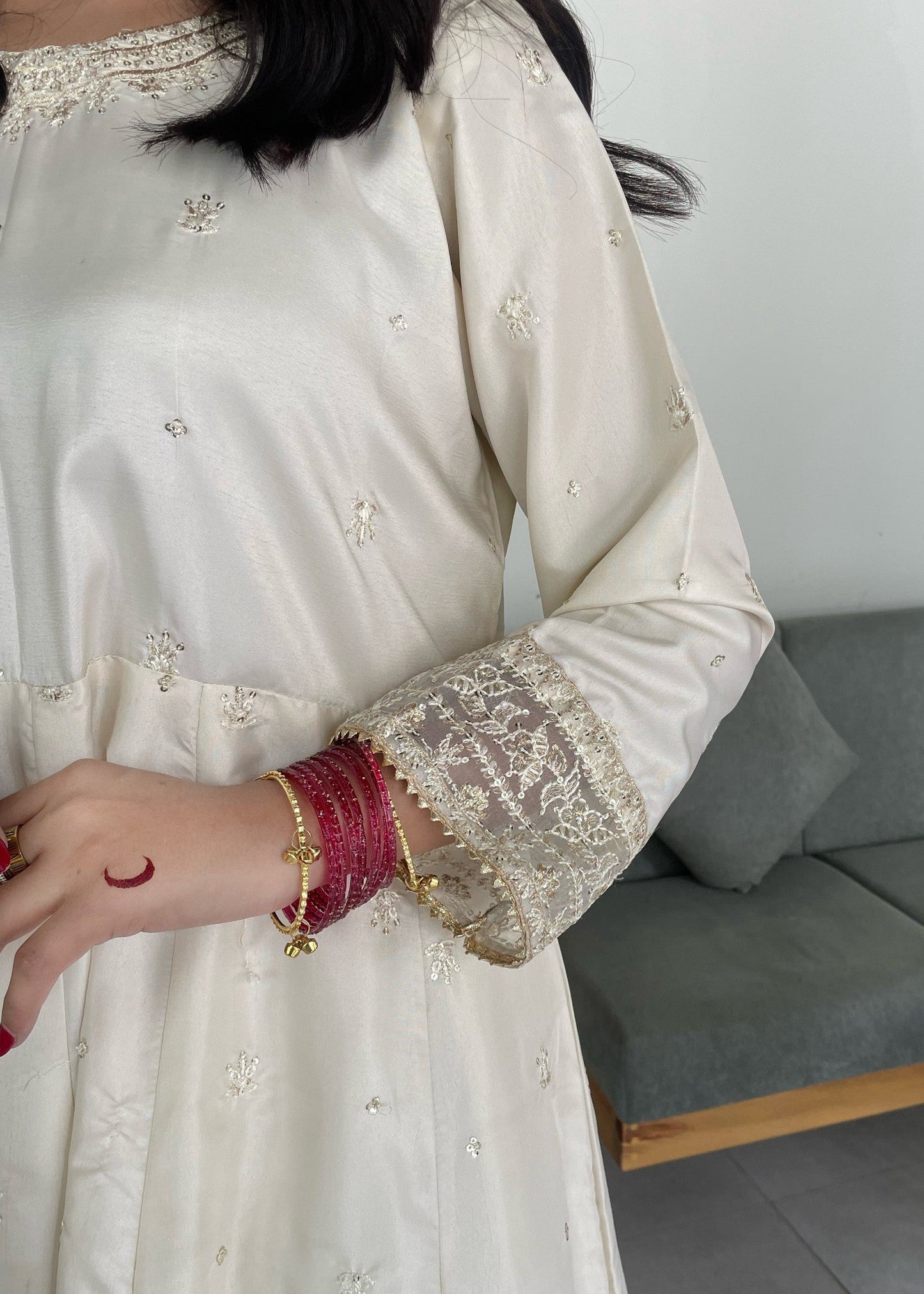 Ivory Bloom - 3pcs Kattan Silk