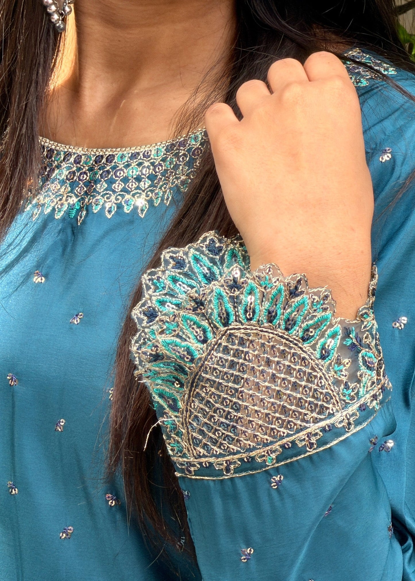 Zinc Affair - 3pcs Silk Kurta Set