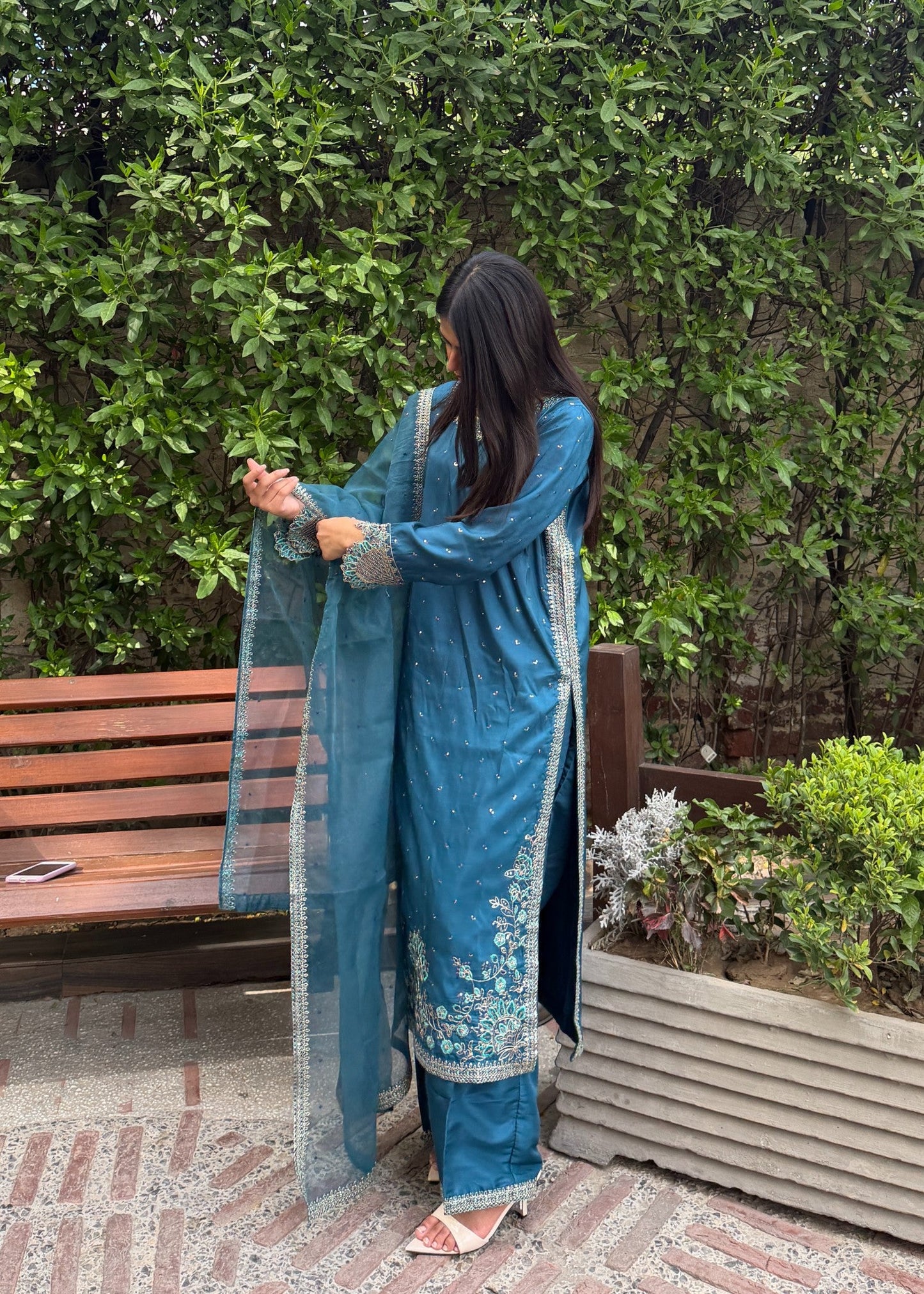 Zinc Affair - 3pcs Silk Kurta Set