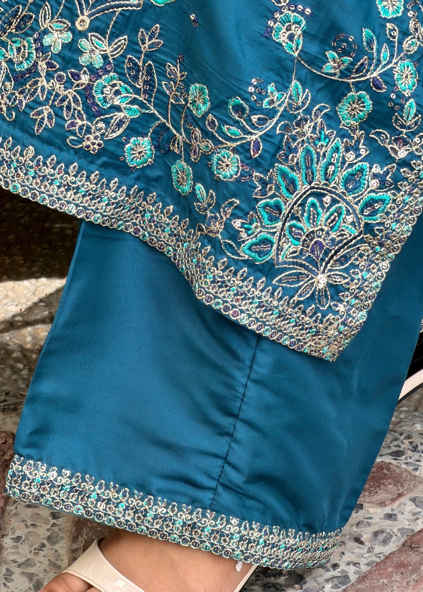 Zinc Affair - 3pcs Silk Kurta Set