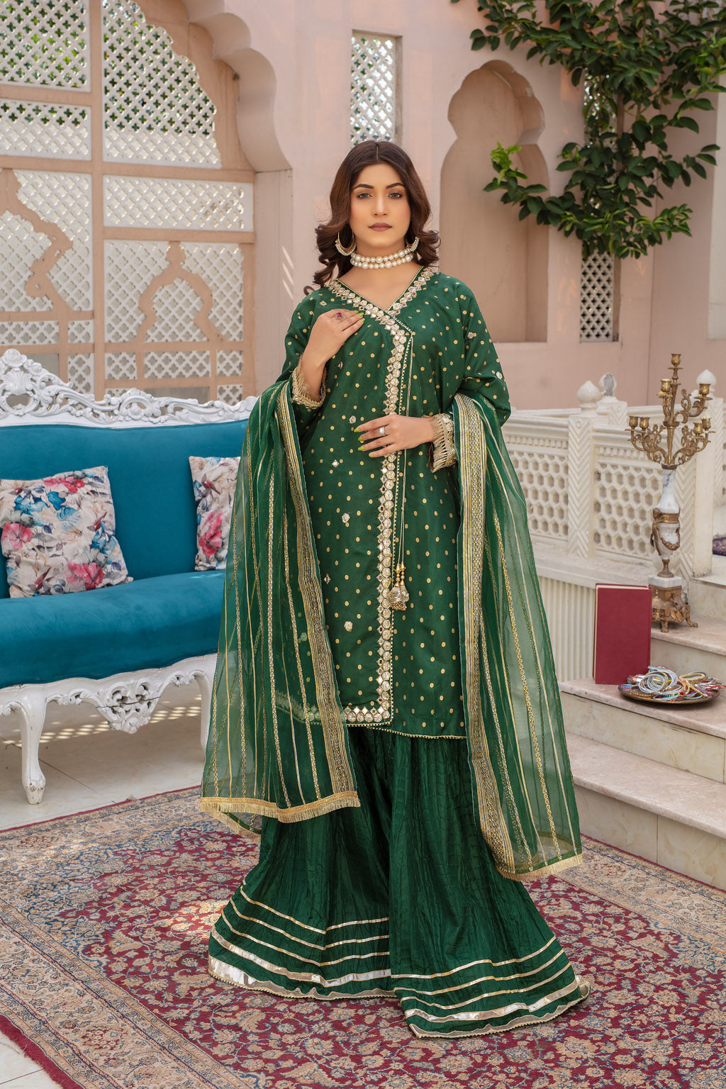 GOTTA GLAMOUR GREEN - 3 PIECE SILK