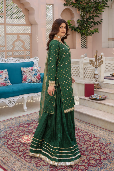 GOTTA GLAMOUR GREEN - 3 PIECE SILK