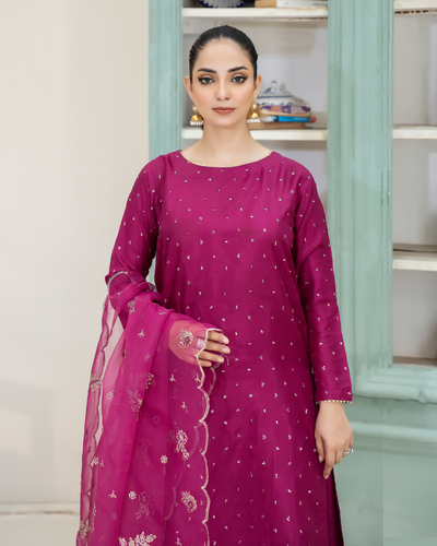 Rosy Blush - 3pc Silk