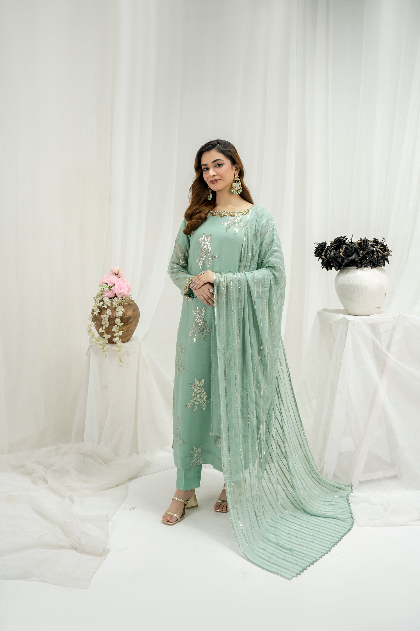 BAHAAR - 3PC CHIFFON KURTA SET