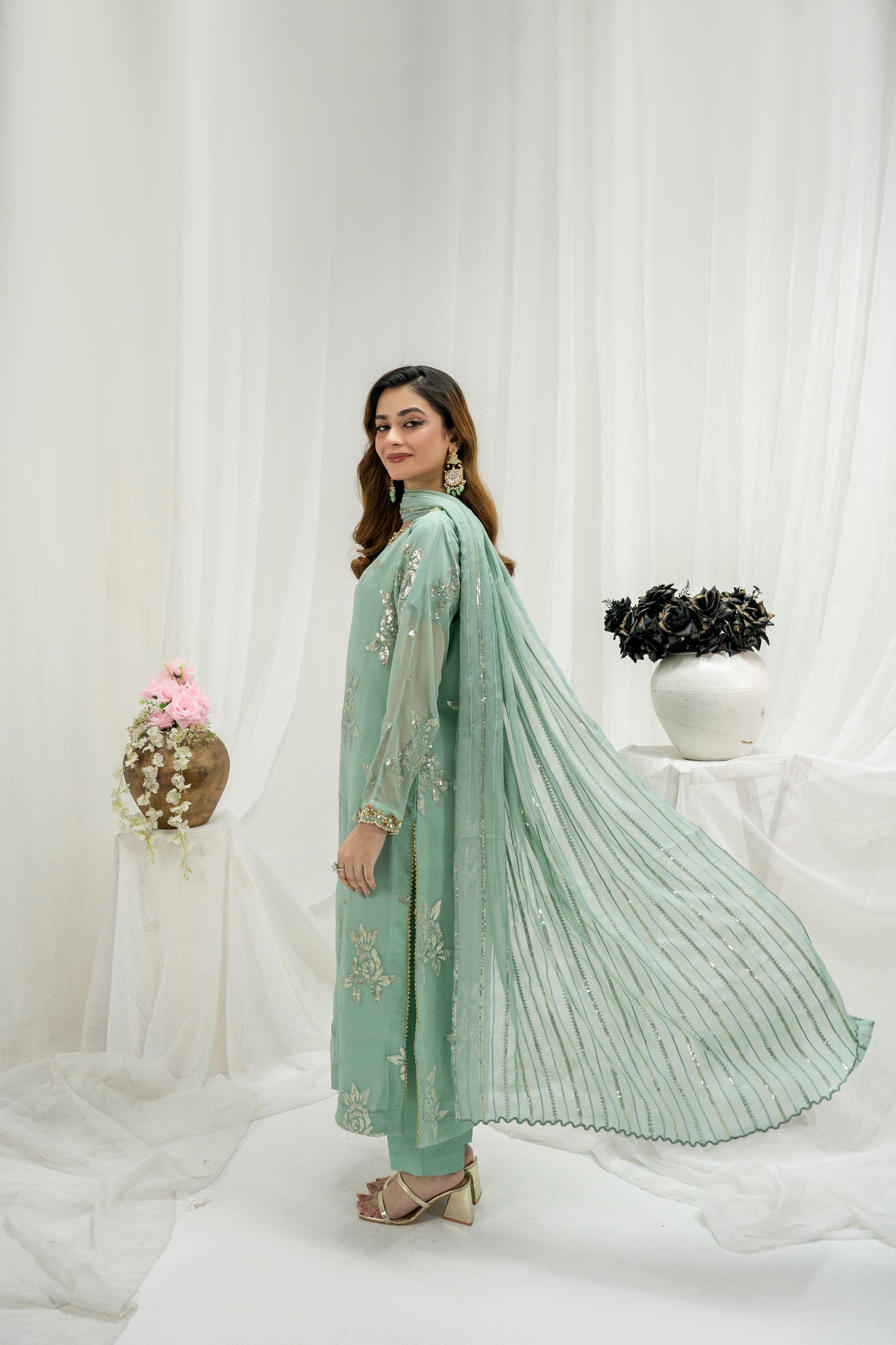 BAHAAR - 3PC CHIFFON KURTA SET