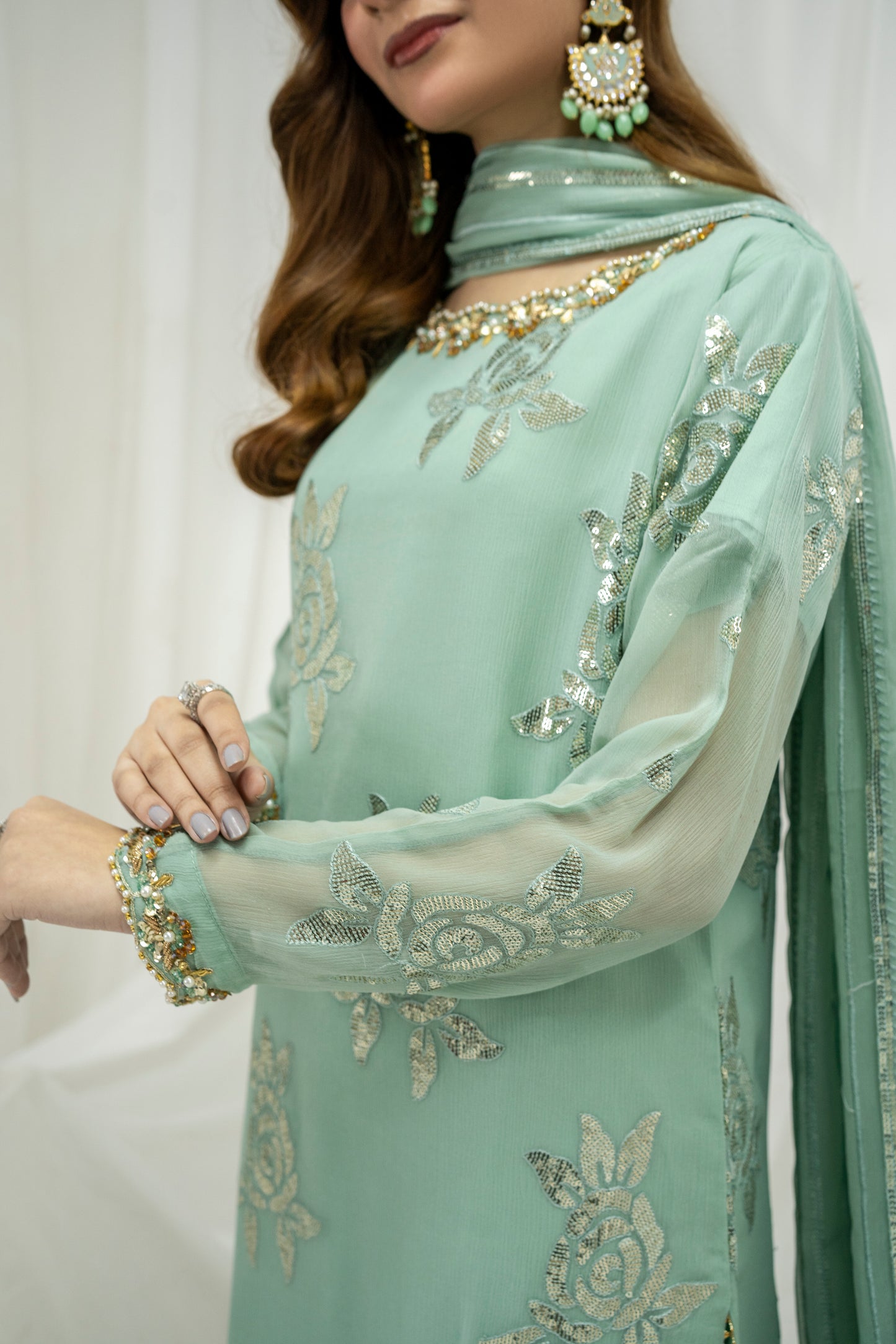 BAHAAR - 3PC CHIFFON KURTA SET