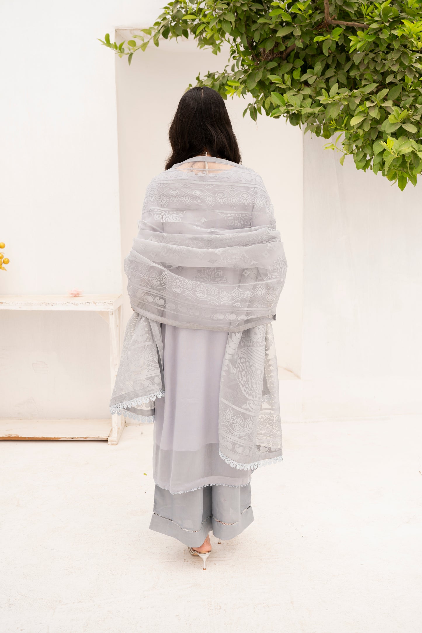 Grey Glamor | 3 Pieces Chiffon