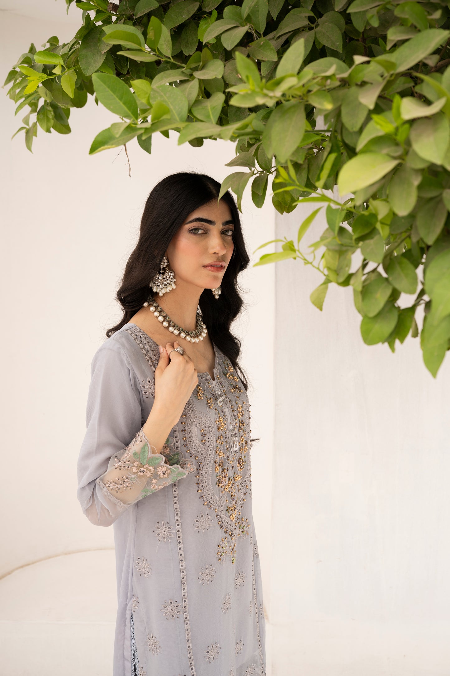 Grey Glamor | 3 Pieces Chiffon