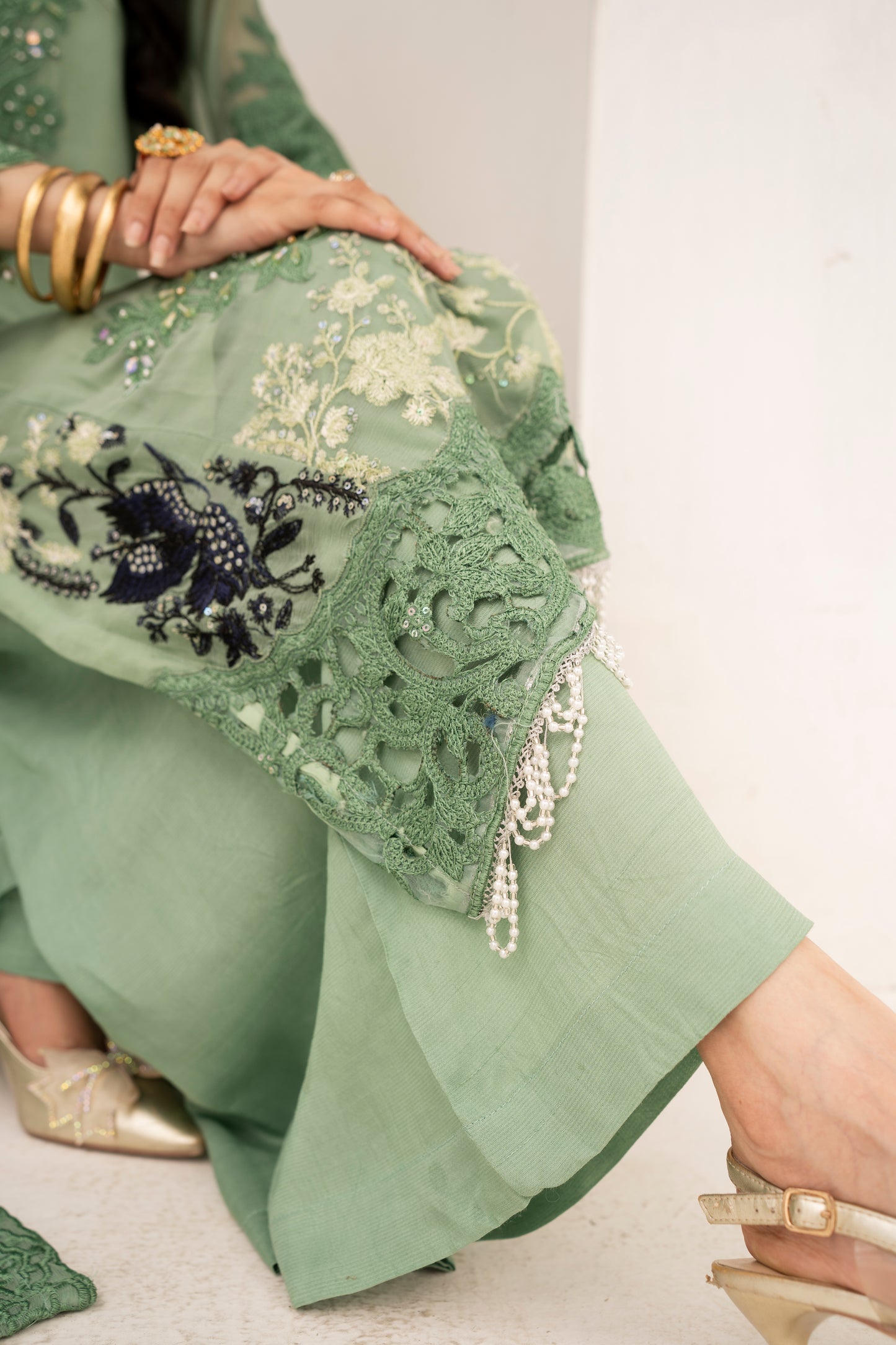 Green Glory | 3 Pieces Chiffon