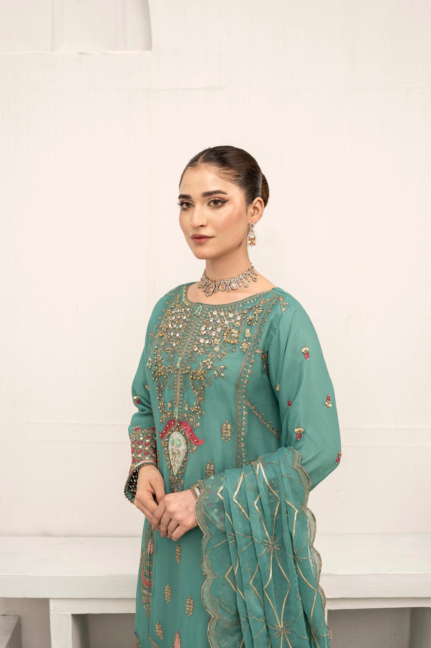 Sea Mist - 3PCS Chiffon
