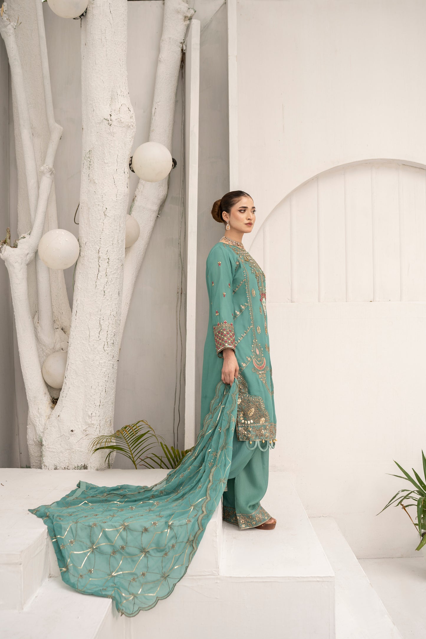 Sea Mist - 3PCS Chiffon