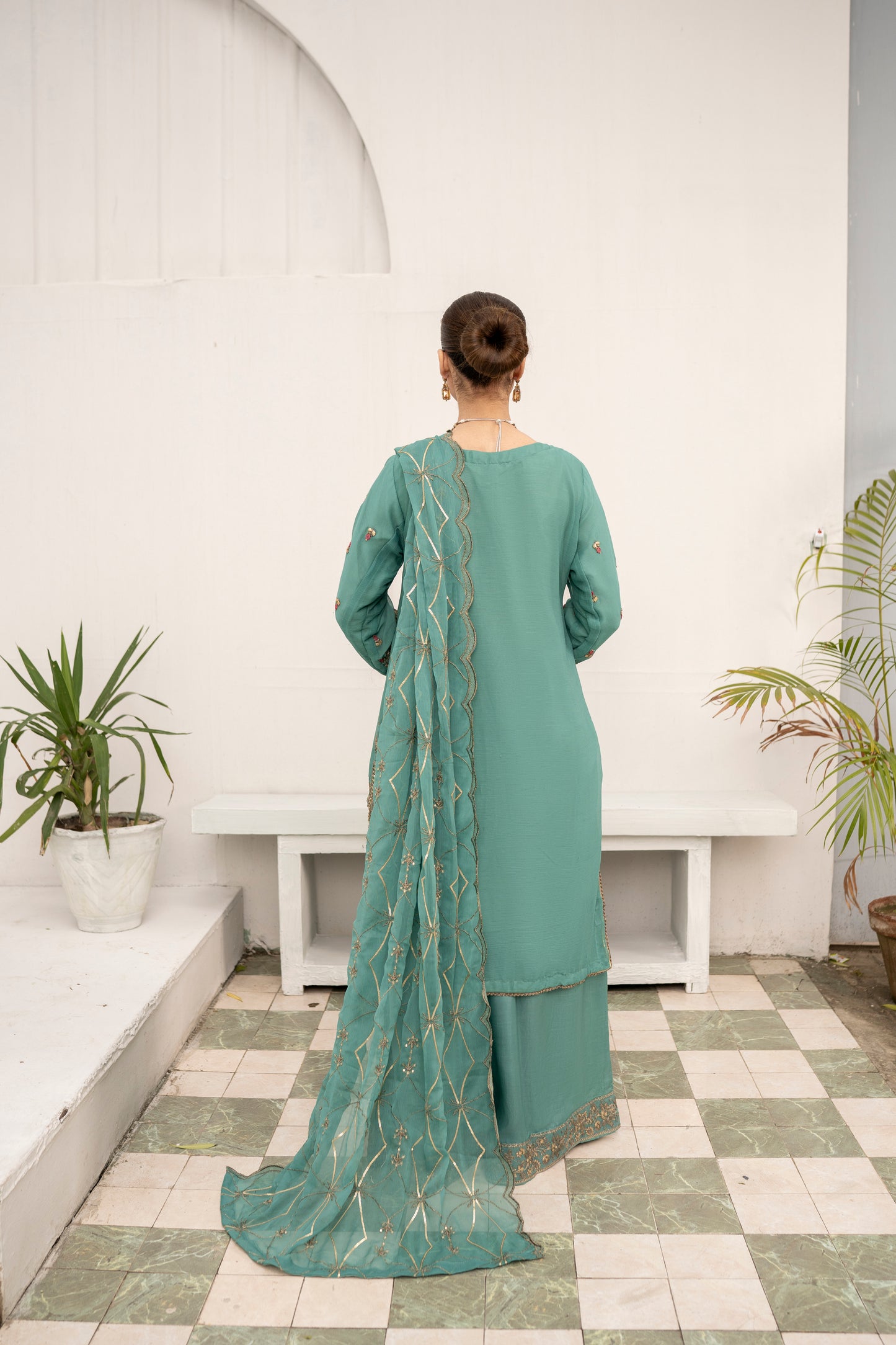 Sea Mist - 3PCS Chiffon