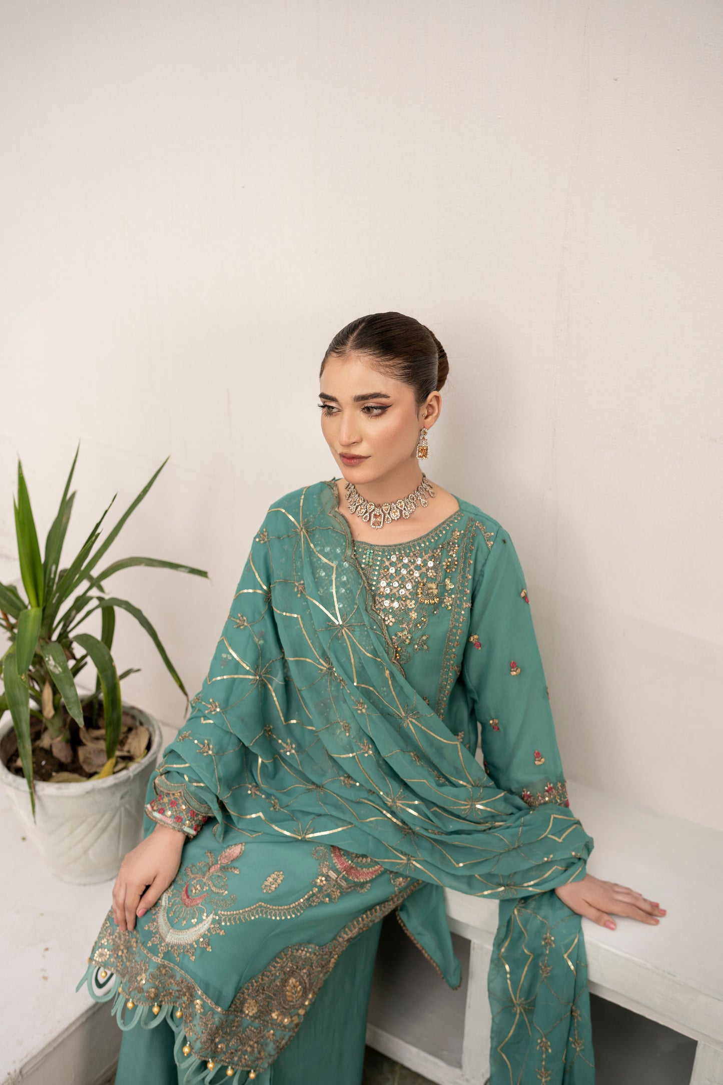 Sea Mist - 3PCS Chiffon