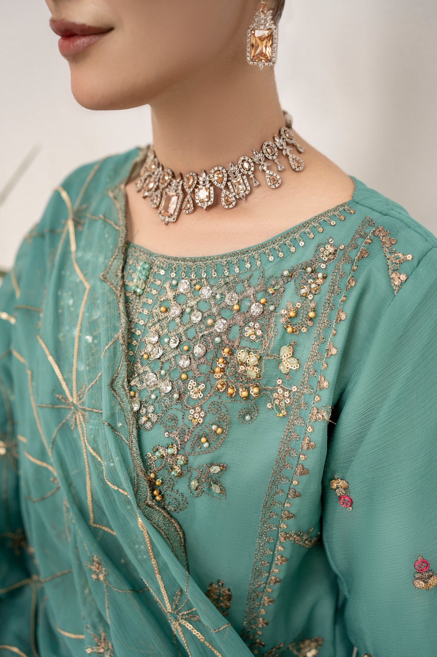 Sea Mist - 3PCS Chiffon