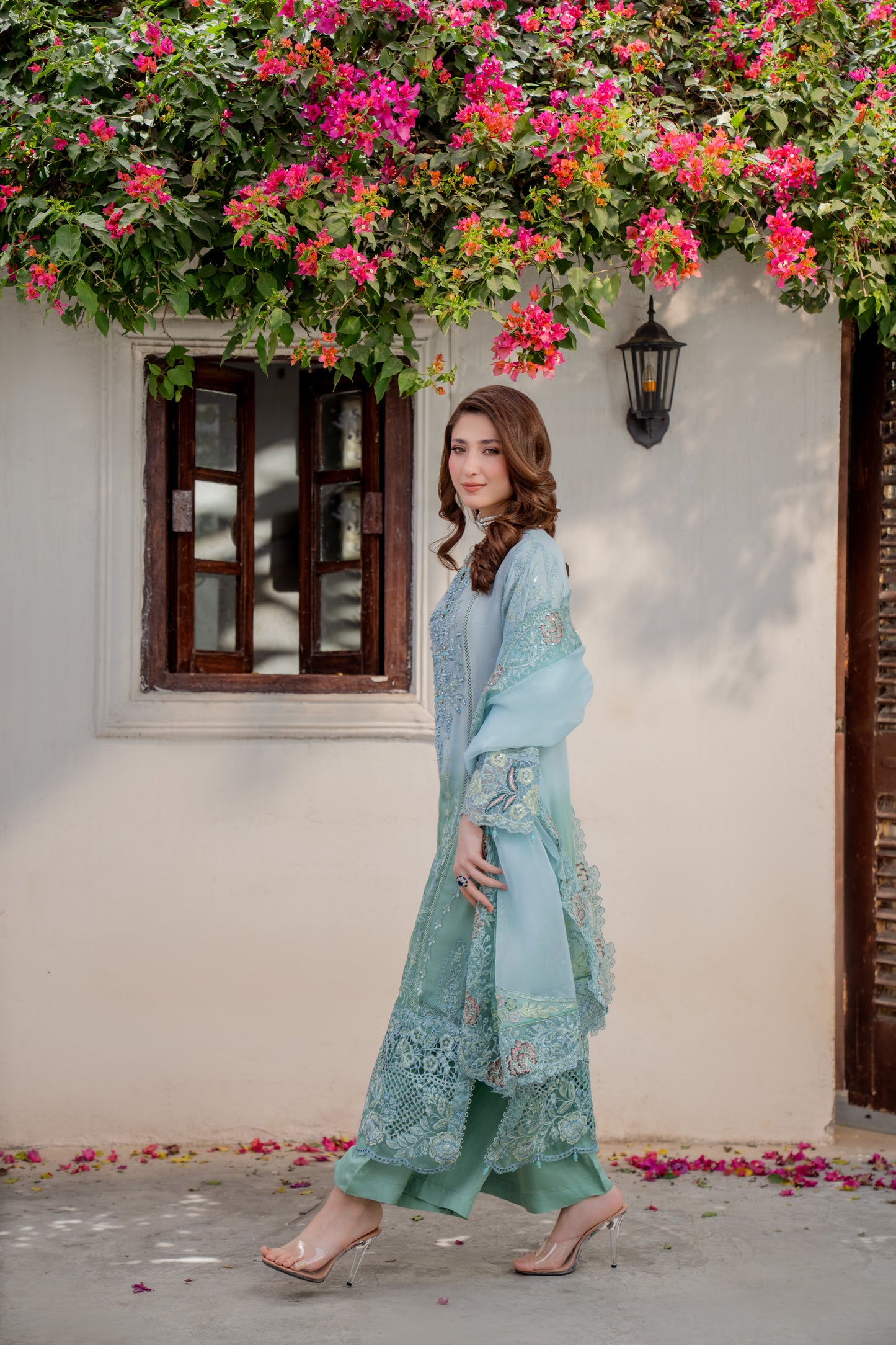 Leena - 3pcs Chiffon Kurta Set