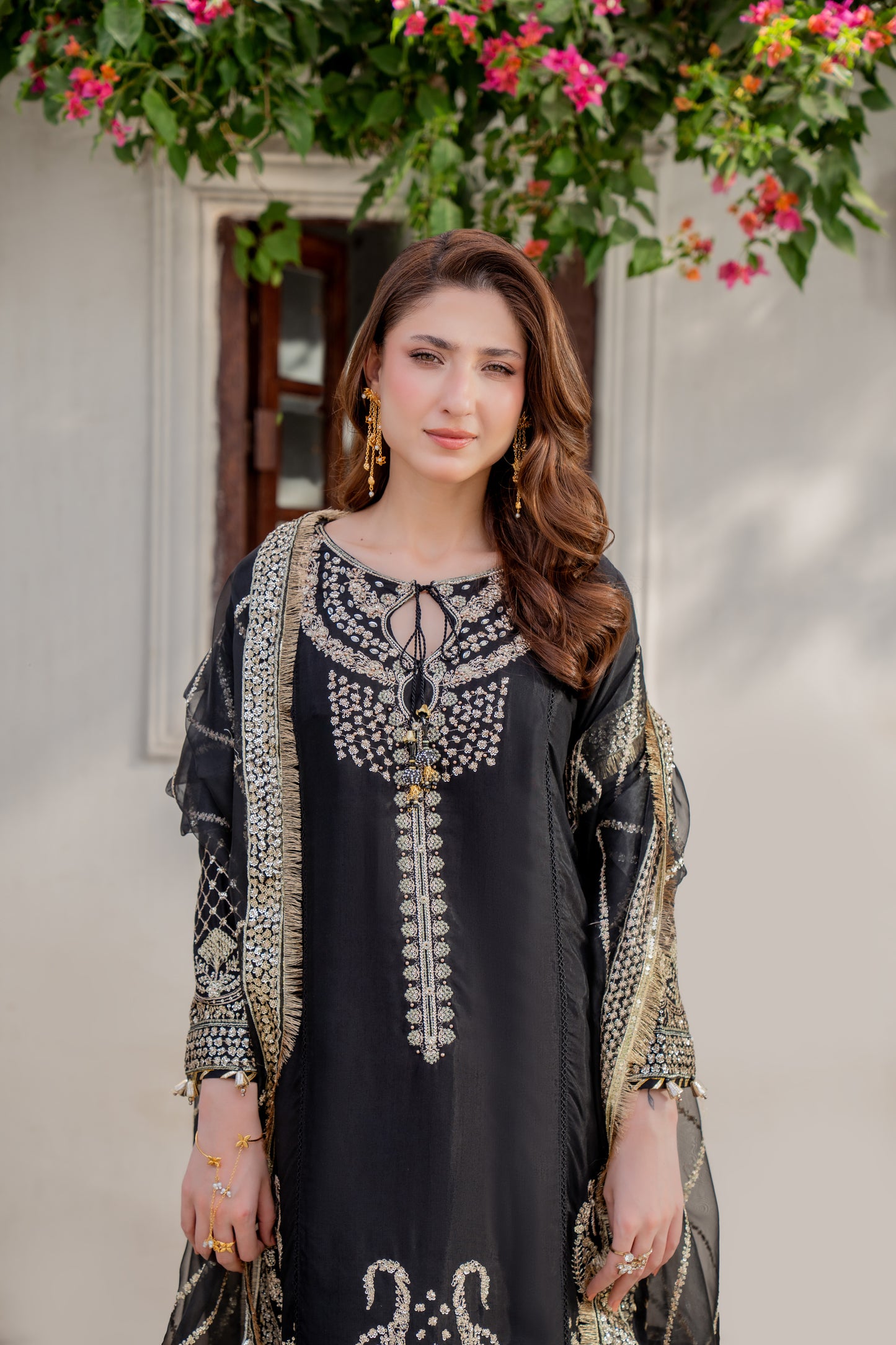 Anabia - 3pcs Chiffon Kurta set