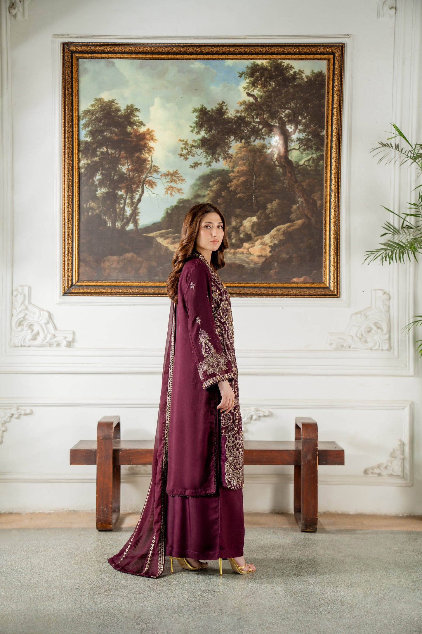 Sasha - 3pcs Chiffon Kurta Set