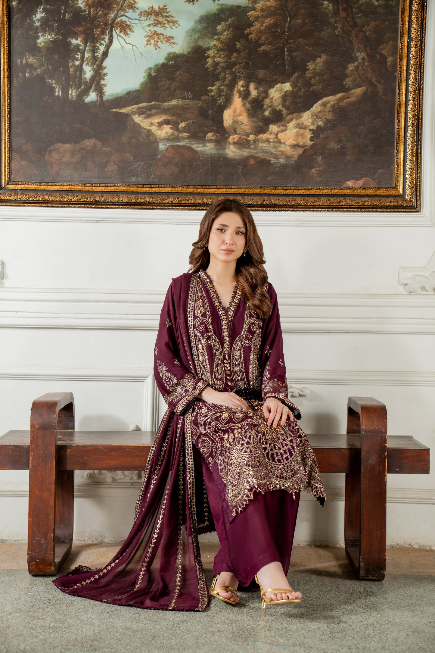 Sasha - 3pcs Chiffon Kurta Set