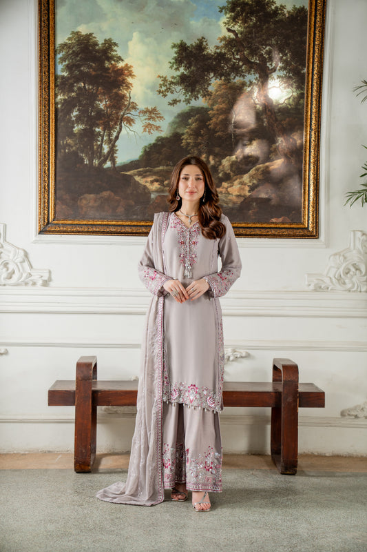 Maya - 3pcs Chiffon Kurta set