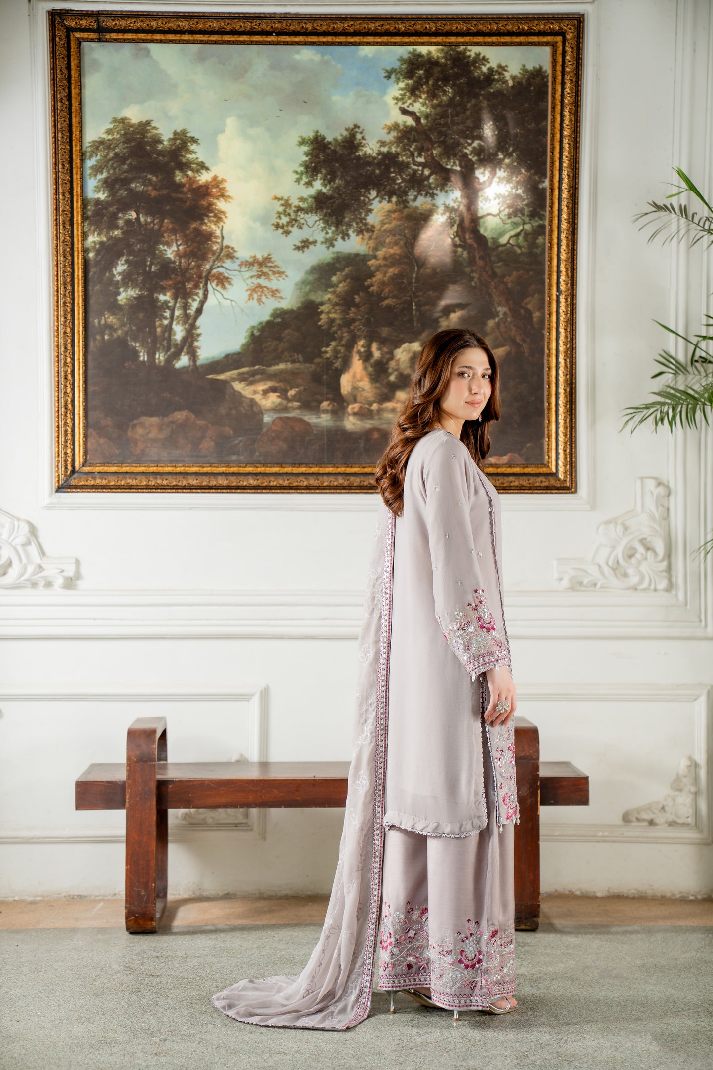 Maya - 3pcs Chiffon Kurta set