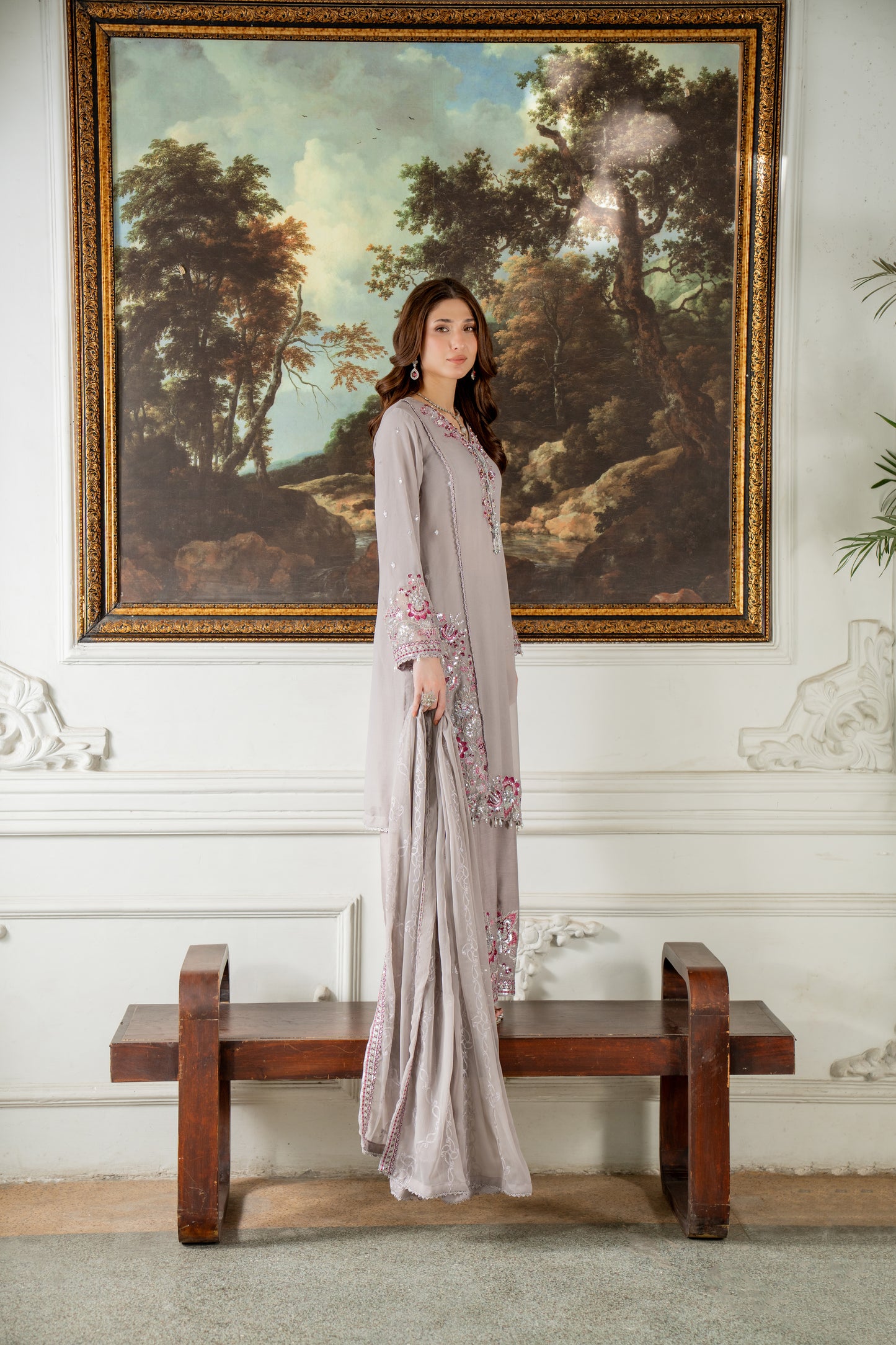 Maya - 3pcs Chiffon Kurta set