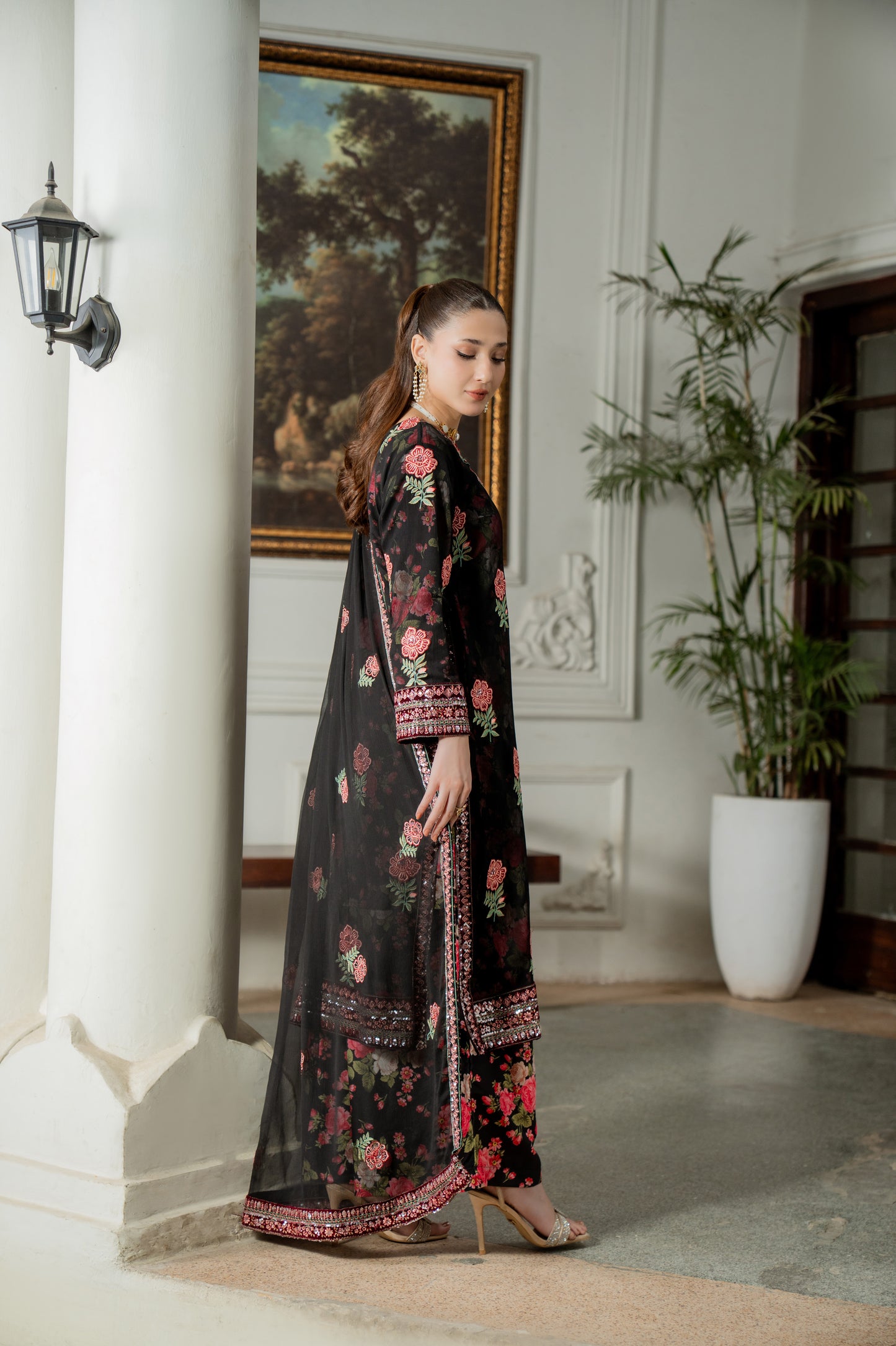 Mawra - 3pcs Chiffon & Silk Formal