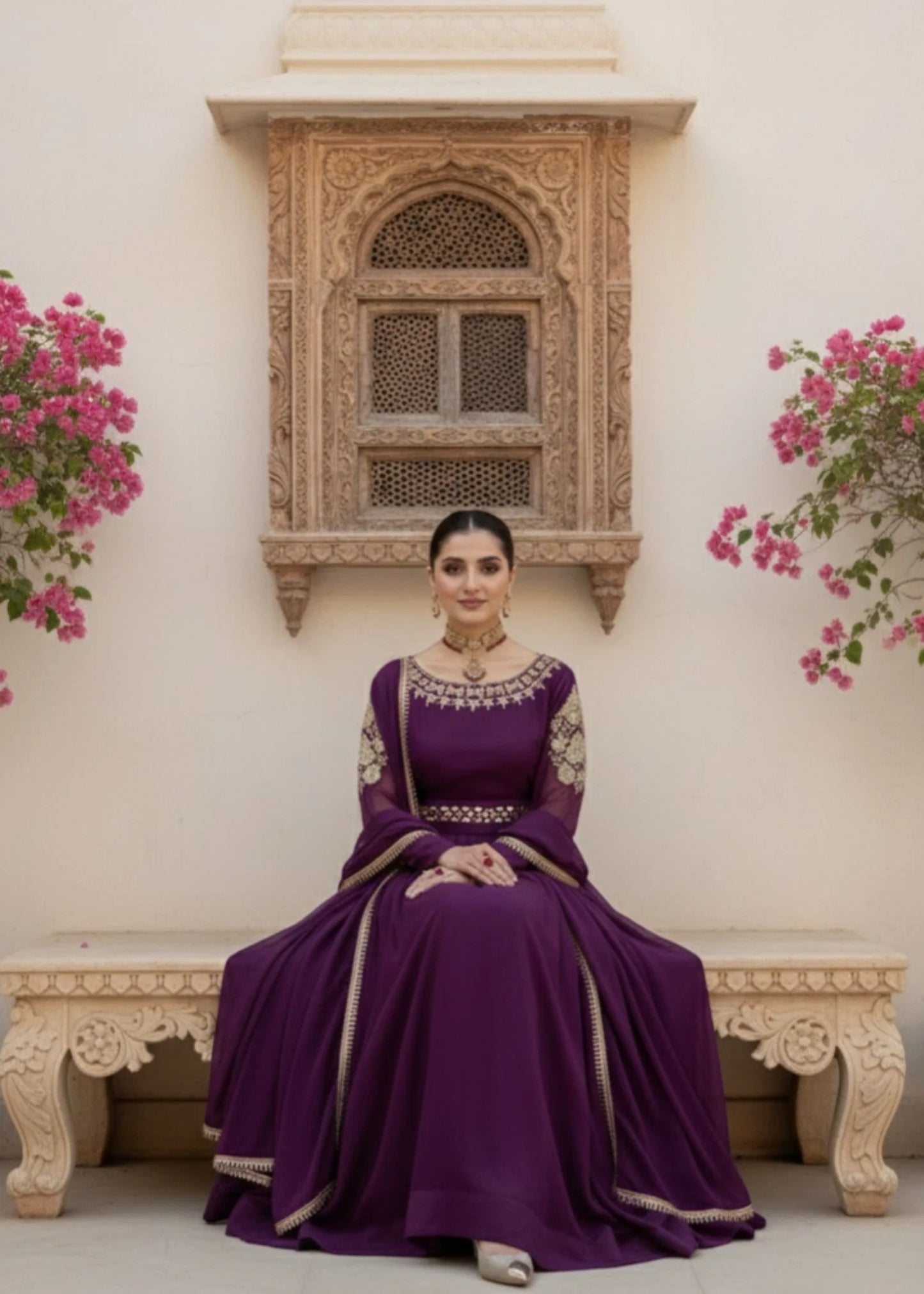 Purple Bliss | 3pcs Chiffon Maxi