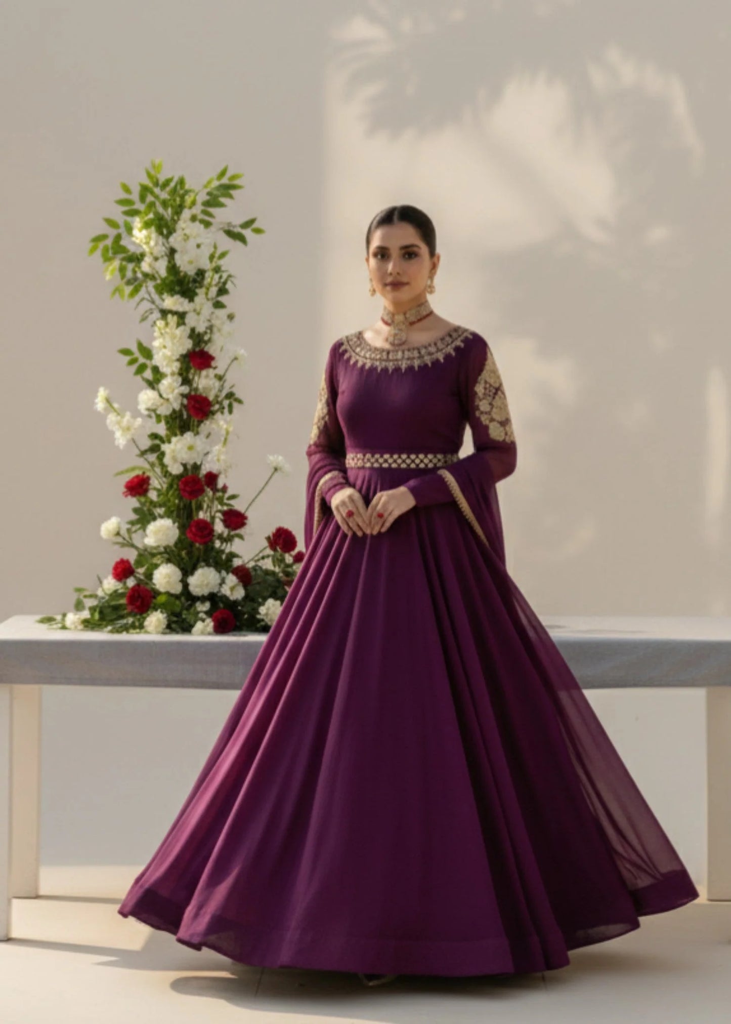 Purple Bliss | 3pcs Chiffon Maxi
