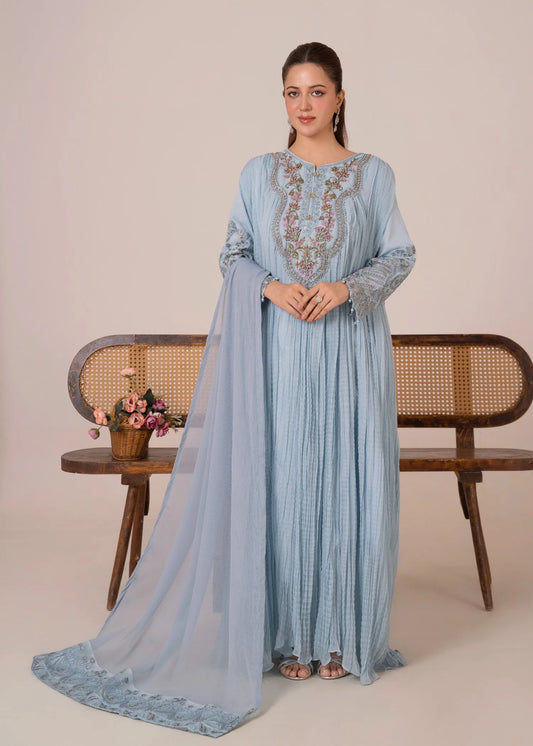 Crush Blue - 3pc Pishwas