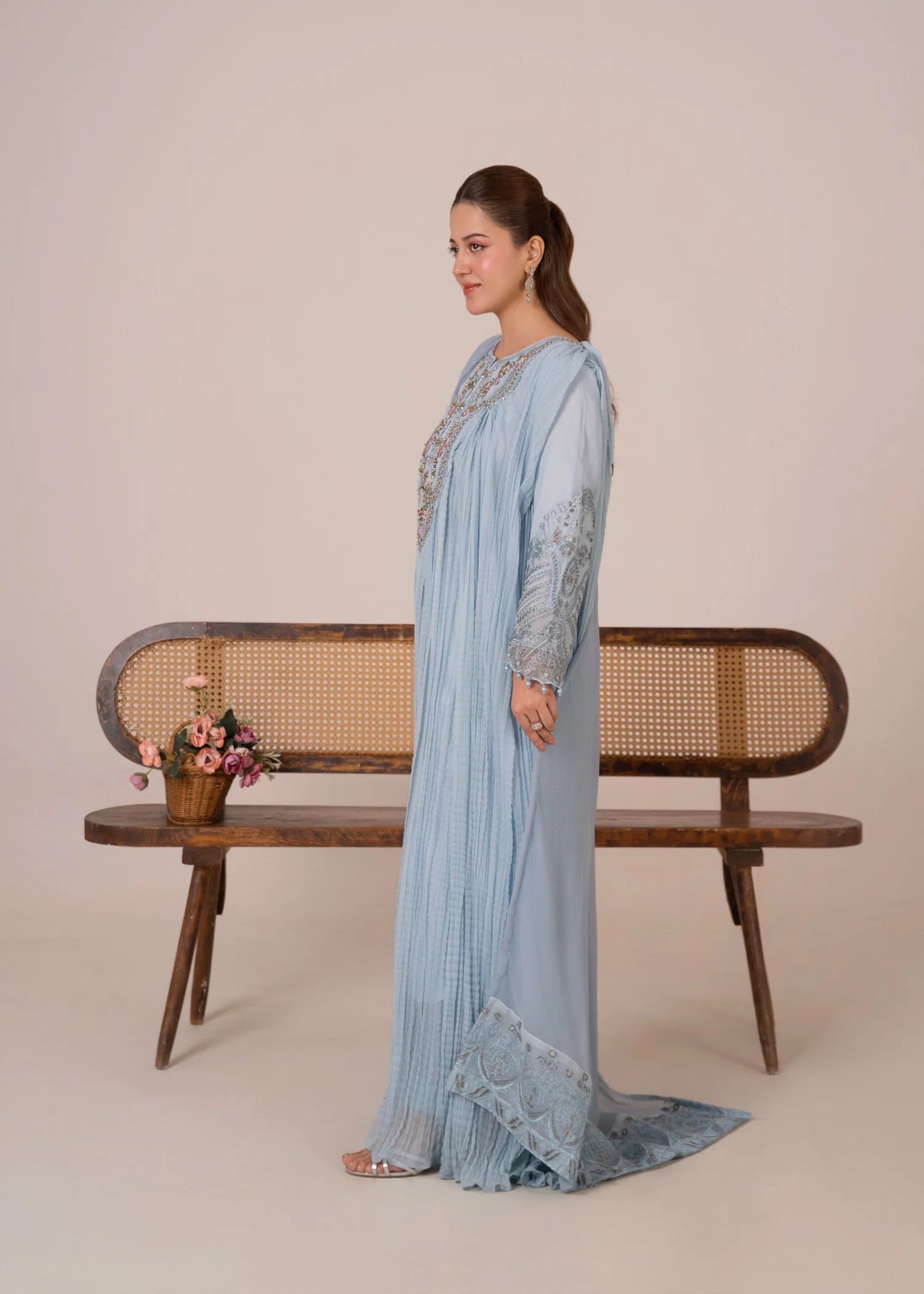 Crush Blue - 3pc Pishwas