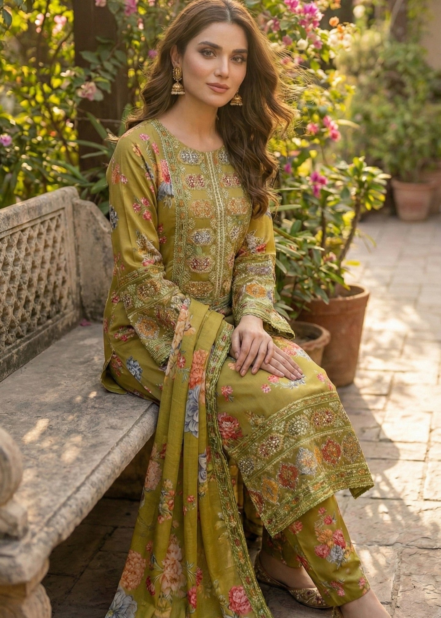 NOOR DUE | 3 pcs Shimoz Silk