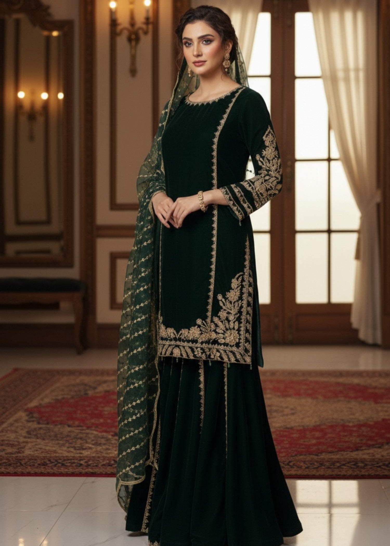 Green Regalia | 3pcs Velvet