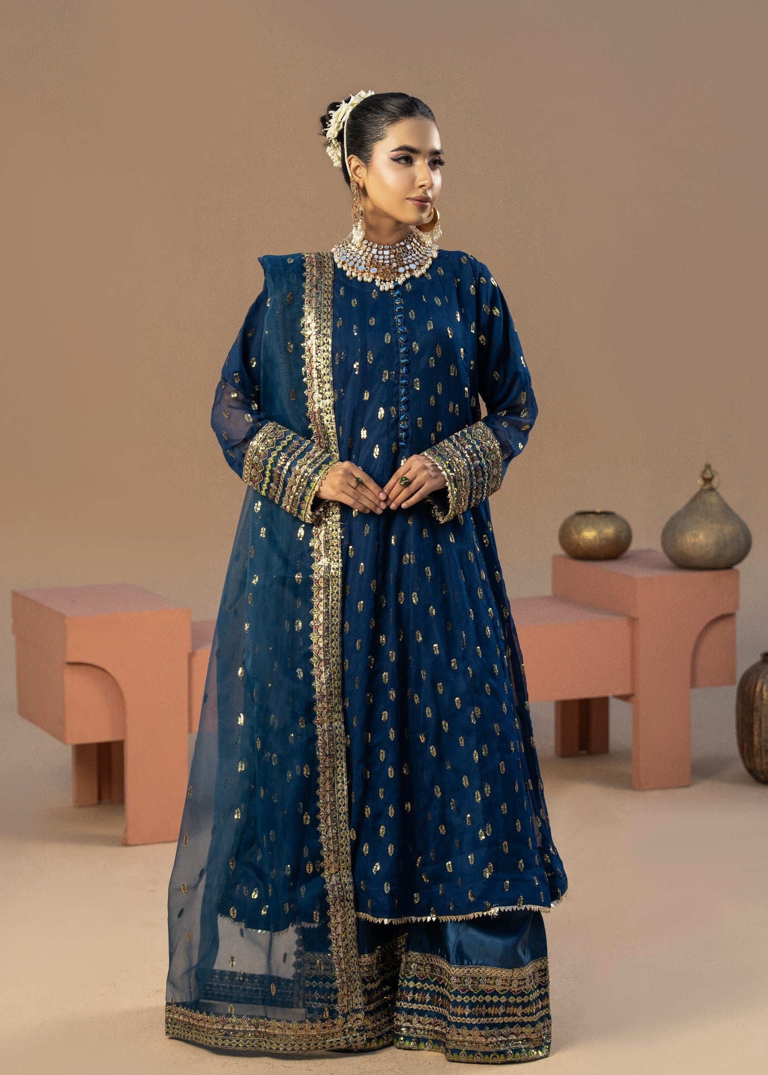 Sophia Blue | 3pcs Chiffon