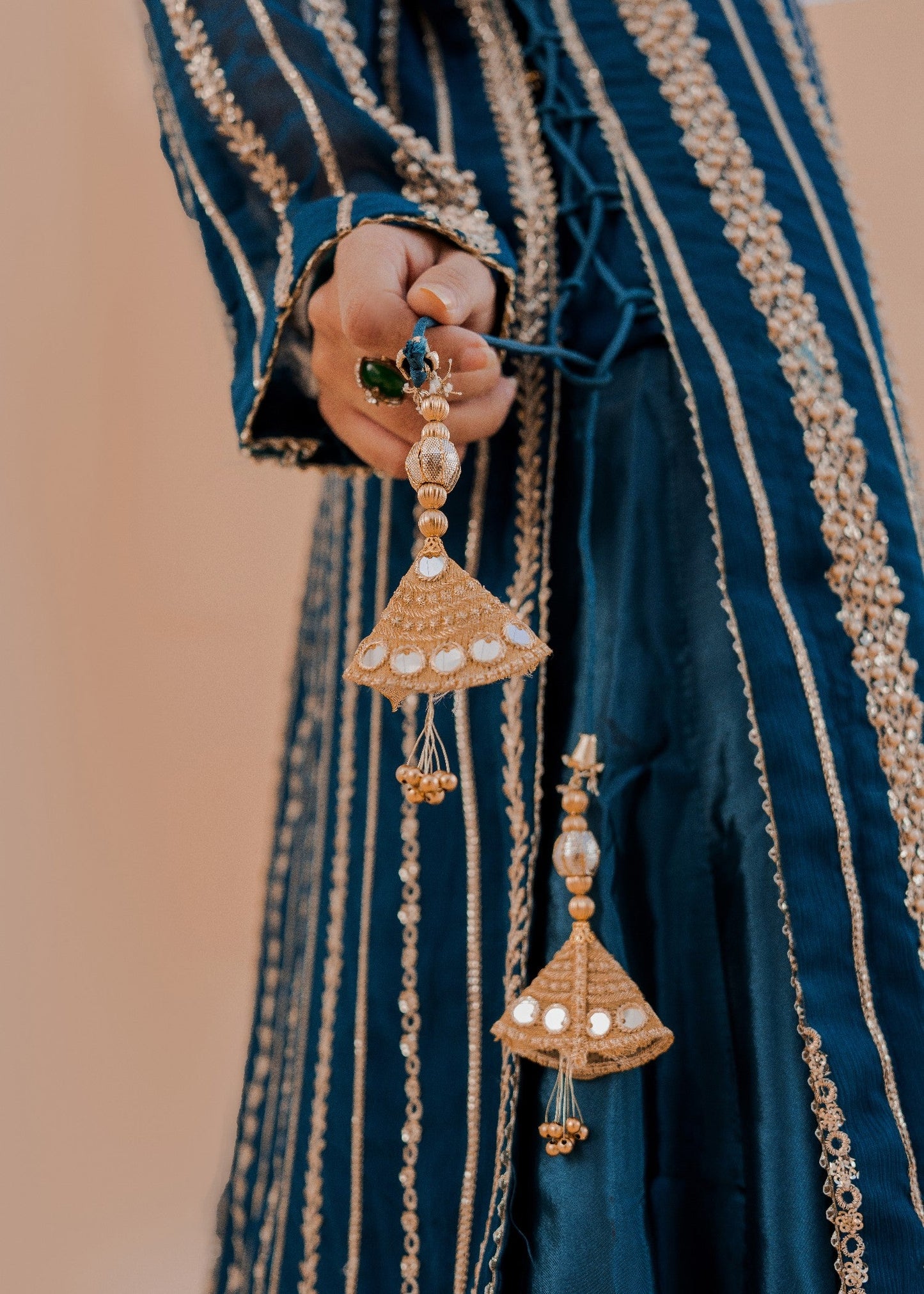 Hania Teal | 3pcs Sharara Set