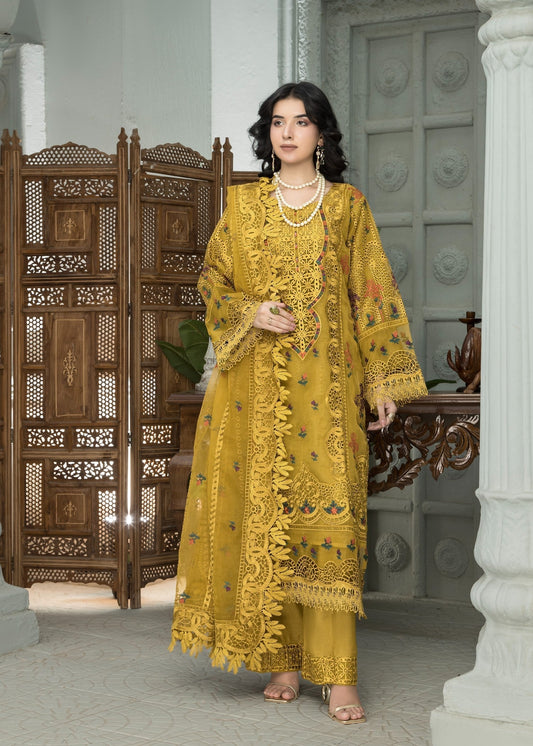 Sierra Mustard | 3pcs Organza