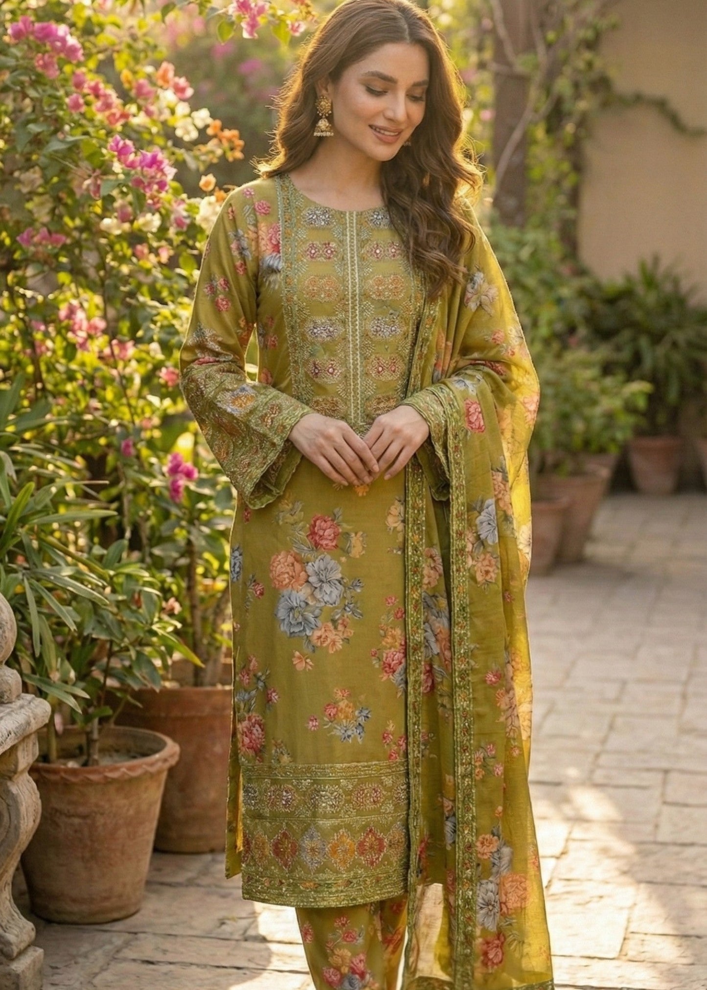 NOOR DUE | 3 pcs Shimoz Silk