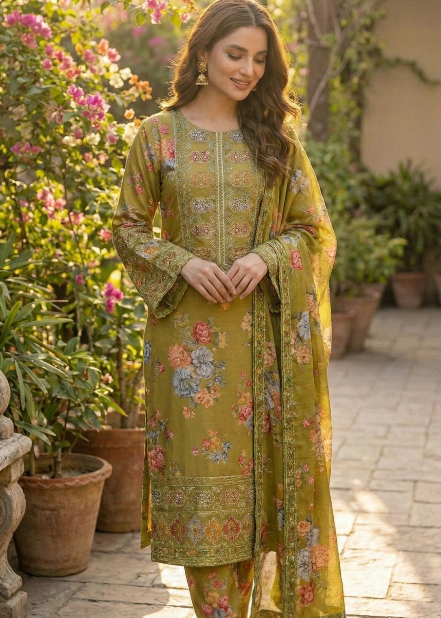NOOR DUE | 3 pcs Shimoz Silk