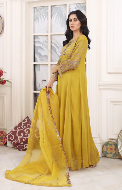 Sunflower Serenity - 3 piece Chiffon