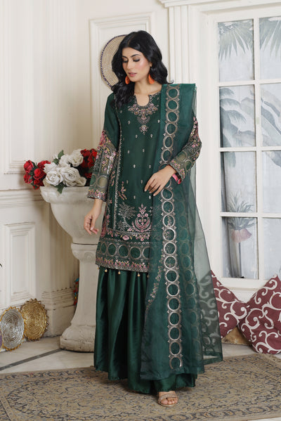 Graceful Green - 3 piece Chiffon