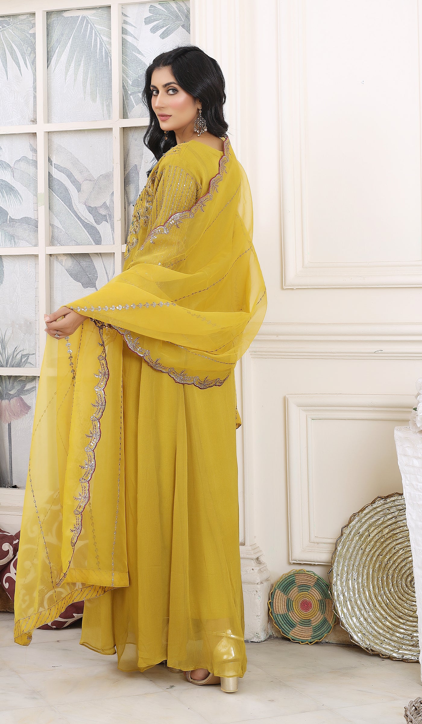 Sunflower Serenity - 3 piece Chiffon