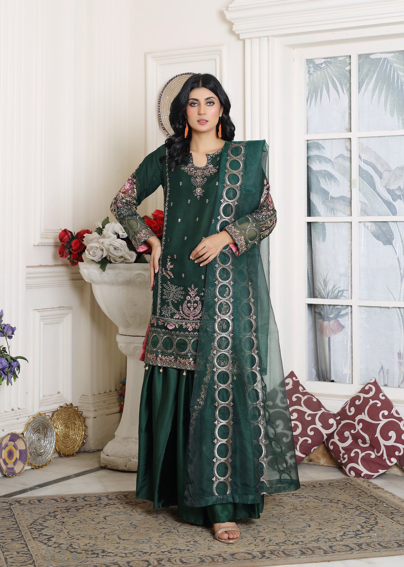 Graceful Green - 3 piece Chiffon